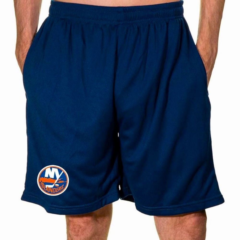 Blue mens NHL New York Islanders mesh shorts size large NWT